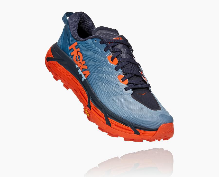 Trail Shoes Mens - Hoka One One Mafate Speed 3 - Blue - WAZEBVC-53